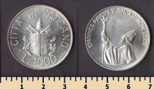 Ватикан 1000 лир 1983