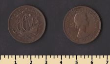 Великобритания 1/2 пенни 1957