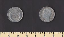 Франция 50 сентимов 1947