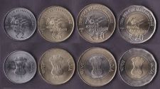 Набор Индия 4 монеты 2022