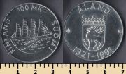 Финляндия 100 марок 1991