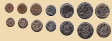 Набор Сейшельские острова 7 монет 2016-2022