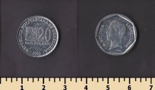 Венесуэла 20 боливар 2002