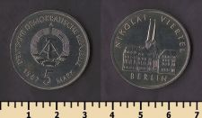ГДР 5 марок 1987