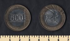 Словения 500 толаров 2002