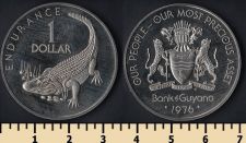 Гайана 1 доллар 1976