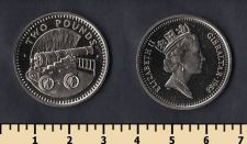 Гибралтар 2 фунта 1988