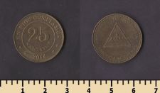 Никарагуа 25 сентаво 2014