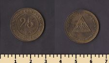 Никарагуа 25 сентаво 2014