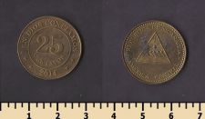 Никарагуа 25 сентаво 2014