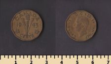 Канада 5 центов 1943