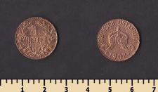 Немецкая Восточная Африка 1 геллер 1907