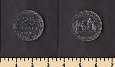 Коморские острова 25 франков 2001