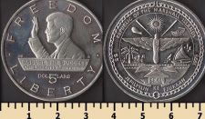 Маршалловы острова 5 долларов 1995