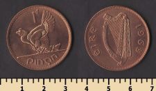 Ирландия 1 пенни 1968