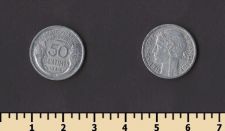 Франция 50 сентимов 1946