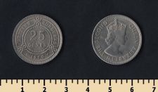 Британский Гондурас 25 центов 1970