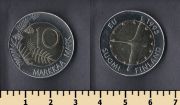 Финляндия 10 марок 1995