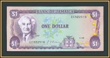 Ямайка 1 доллар 1990 P-68 (68Аd) UNC