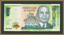 Малави 1000 квача 2021 P-67 (67e) UNC