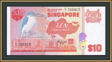 Сингапур 10 долларов 1976 (1980) P-11 (11b) UNC