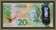 Новая Зеландия 20 долларов 2016 P-193 (193a) UNC