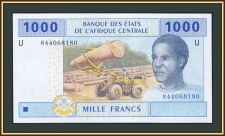 Центральная Африка (U - Камерун) 1000 франков 2002 (2017) P-207 Ue UNC