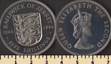 Джерси остров 5 шиллингов 1966