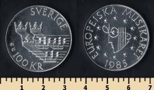 Швеция 100 крон 1985