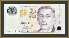 Сингапур 2 доллара 2021 P-46 (46o) UNC