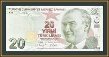 Турция 20 лир 2009 (2022) P-224 (224f) UNC