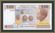 Центральная Африка (T - Конго) 500 франков 2002 (2017) P-106 Td UNC