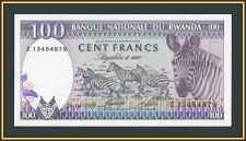 Руанда 100 франков 1989 P-19 (19a.2) UNC
