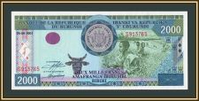 Бурунди 2000 франков 2001 P-41 UNC