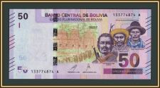 Боливия 50 боливиано 2018 P-250 (250a) UNC