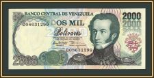 Венесуэла 2000 боливаров 1998 P-77 (77b) UNC