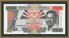 Танзания 200 шиллингов 1993 P-25 (25b) UNC