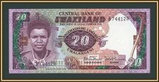 Свазиленд (Эсватини) 20 эмалангени 1986 P-12 (12a) UNC
