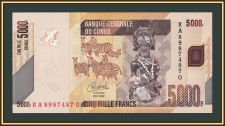 Конго ДР 5000 франков 2022 P-102 (102d.2) UNC