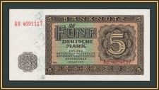 Германия (ГДР) 5 марок 1948 P-11 (11b) UNC