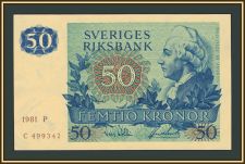 Швеция 50 крон 1981 P-53 (53с.3) UNC