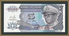 Заир 5 макут 1993 P-48 (48a) UNC
