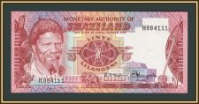 Свазиленд (Эсватини) 1 лилангени 1974 P-1 (1a) UNC