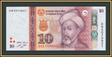 Таджикистан 10 сомони 2022 P-24 (24е) UNC