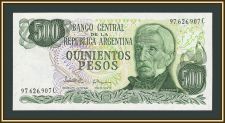 Аргентина 500 песо 1982 P-303 (303c) UNC
