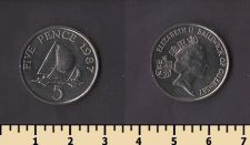 Гернси остров 5 пенсов 1987