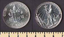 Ватикан 1000 лир 1990