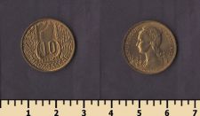 Мадагаскар 10 франков 1953