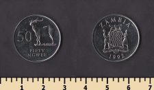 Замбия 50 нгвей 1992