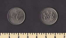 Нигерия 5 кобо 1974